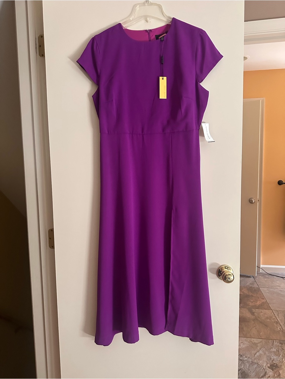 Alexia Admor Vibrant Purple Midi Dress